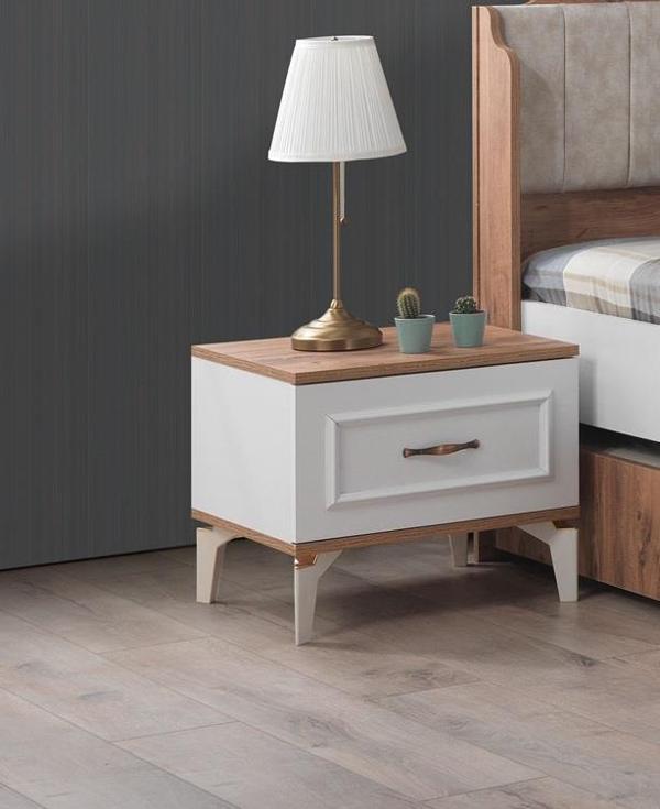 Sivas Gözde Mobilya Trend Tek Çekmeceli Komodin 50x45x45 cm - Image 1