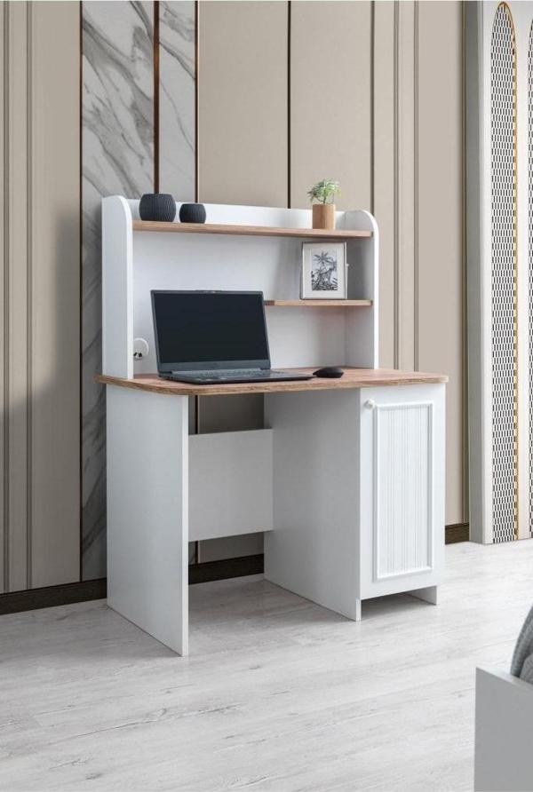 Sivas Gözde Mobilya Yalı Modern Dolaplı Çalışma Masası 100 x 60 x 130 - Image 1