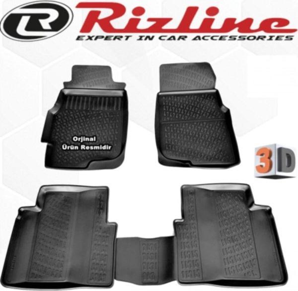 Rizline Honda Civic 3d Paspas Havuzlu 1996 - 2000 Arası Siyah 4 Parça Set - Image 1