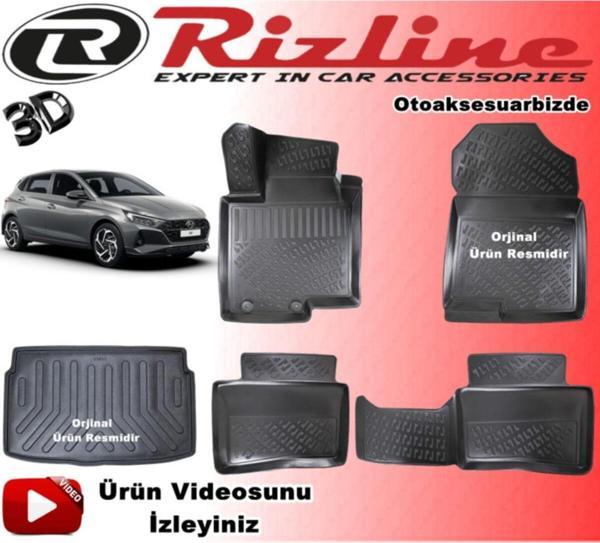 Rizline Hyundai I20 3d Havuzlu Paspas+bagaj Havuzu 2020 Sonrası - Image 1