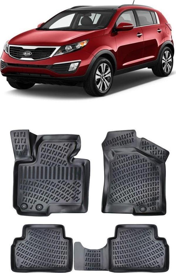 Rizline Kia Sportage Iıı 2011 -2015 3d Havuzlu Paspas Siyah - Image 1