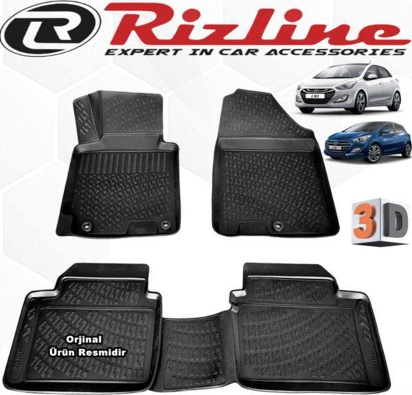 Rizline Hyundai I30 3d Paspas Havuzlu Hb 2012 - 2017 Arası Siyah 4 Parça Set - Image 1