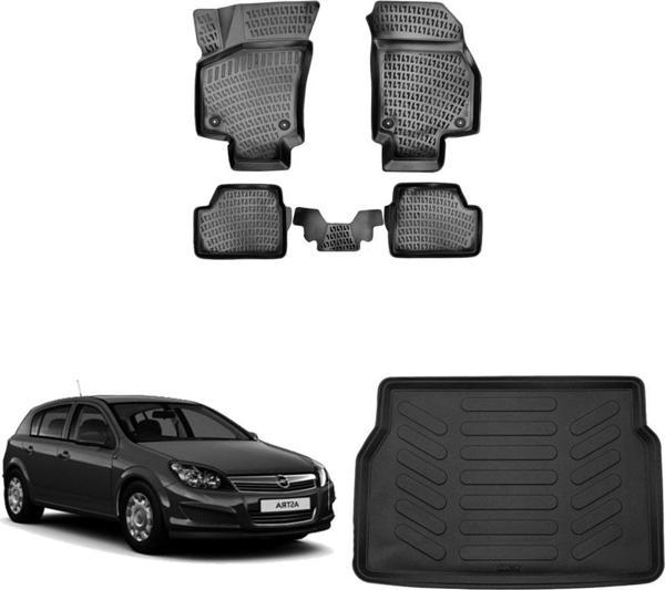 Rizline Opel Astra H Hb 2004-2010 3d Havuzlu Paspas Ve Bagaj Havuzu Siyah - Image 1