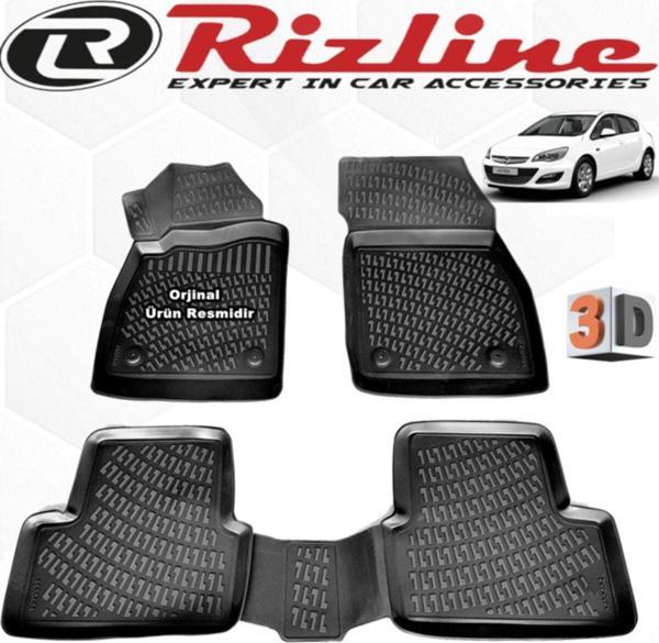 Rizline Opel Astra J 3d Paspas Havuzlu Hb 2010 - 2017 Arası Siyah 4 Parça Set - Image 1