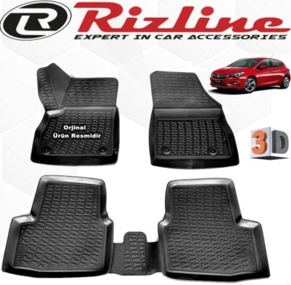 Rizline Opel Astra K 3d Paspas Havuzlu Hb 2015 - 2020 Arası Siyah 4 Parça Set - Image 1
