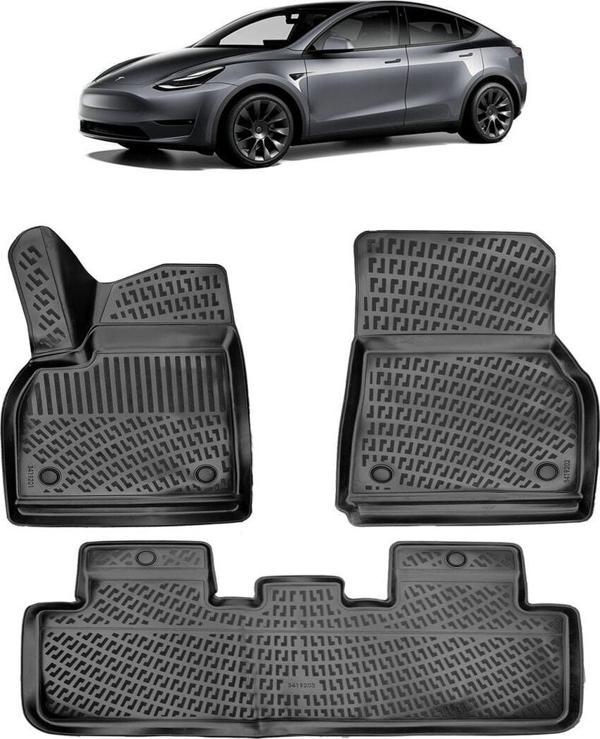 Rizline Tesla Model Y 2019 Sonrası 3d Havuzlu Paspas Siyah - Image 1