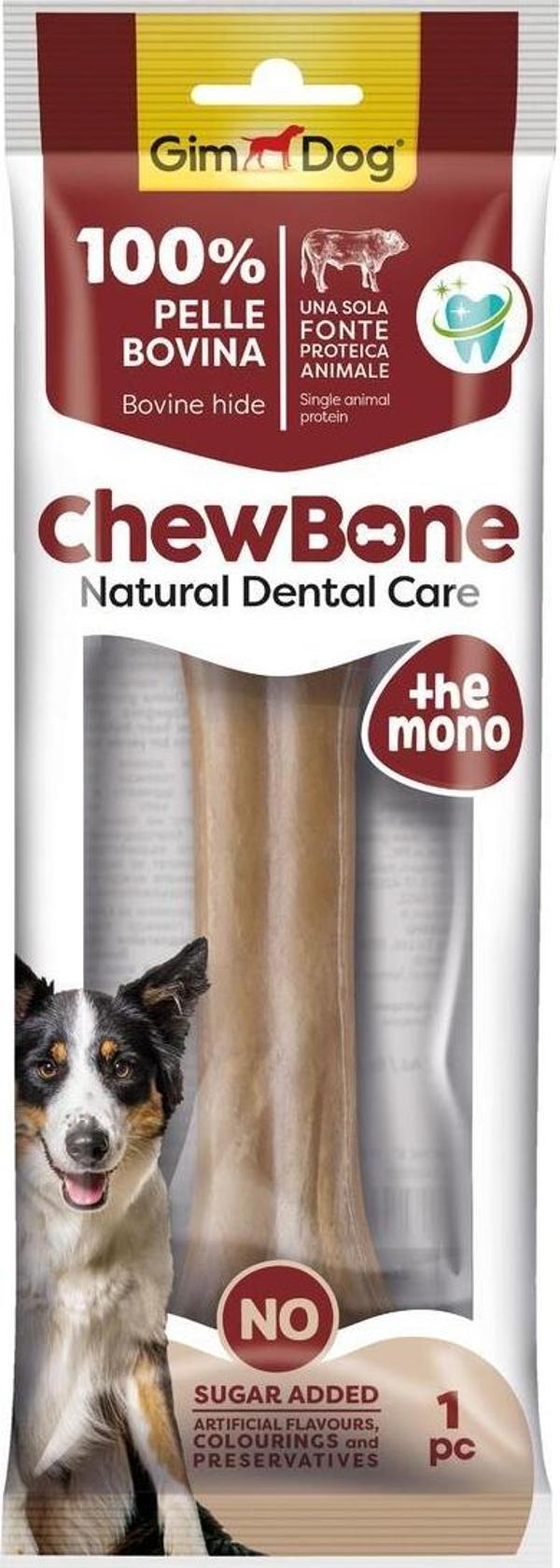 Gimdog Chew Bones Press Köpek Çiğneme Kemiği 8’’ 150 Gr 1li Naturel - Image 1