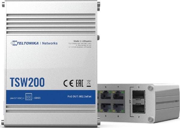 Endüstriyel Yönetilemeyen PoE+ Gigabit Switch (Industrial Unmanaged PoE+ Gigabit Switch)&lt;br&gt;8  - Image 1