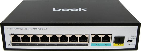 8 Ports 10/100Mbps PoE Switch with 31000Mbps Uplink - Image 1
