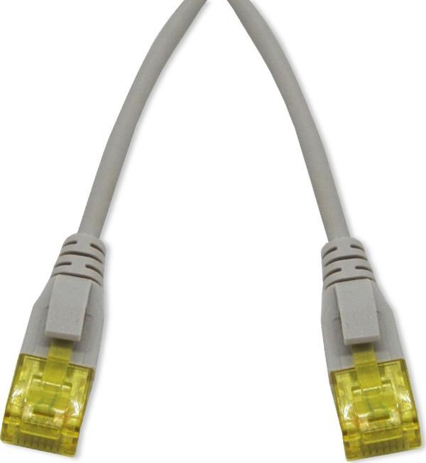 Beek CAT.6A İnce Tip Patch Kablo, U/UTP, 0.5 metre, AWG 28, Gri Renk, LSZH CAT.6A Slim - Image 1