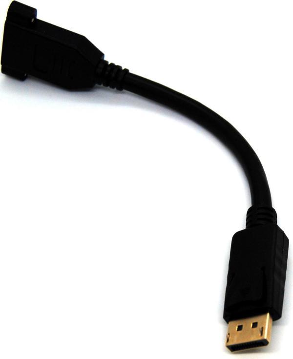 Beek Displayport (Dp) Panel Montaj Tipi Çevirici, Dp Erkek &Lt;-&Gt; Dp Dişi Vidalı, Altın Kaplama,  - Image 1