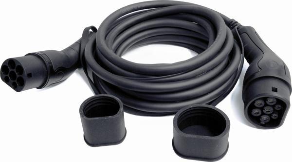Beek Type2 &lt;-&gt; Type2 IEC Elektrikli Araç Şarj Kablosu, 400V / 16A11kWIP55, Düz TPU Kablo, 7.5  - Image 1