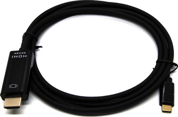 Beek USB Tip C &lt;-&gt; HDMI Görüntü Adaptörü, USB C Erkek &lt;-&gt; HDMI A Erkek, 4Kx2K@30Hz, siya - Image 1