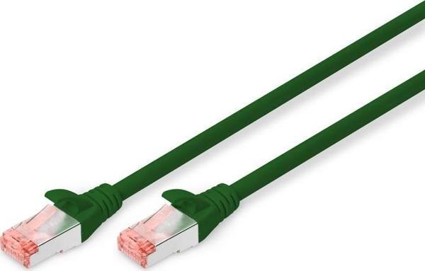 Digitus Cat.6 Patch Kablo, S-FTP, Halogenfree, AWG 27/7, 0.5 metre, Yeşil Renk - Image 1