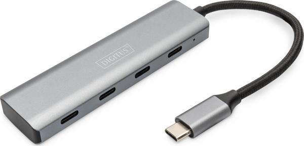 Digitus USB-C 4-Port Hub, 4 x USB-C port, 3.1 Gen1, 5Gbps USB-C 4 Port Hub, 4 x USB - Image 1