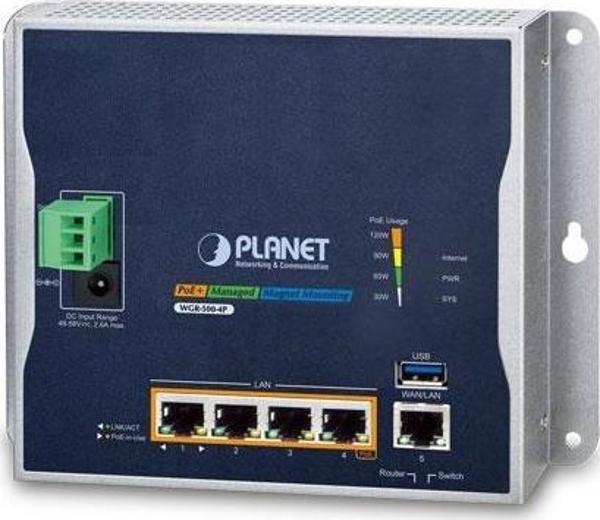 Endüstriyel Duvara Monte Edilebilen Gigabit Router (Industrial Wall-mount Gigabit Router)&lt;br&gt;4 - Image 1