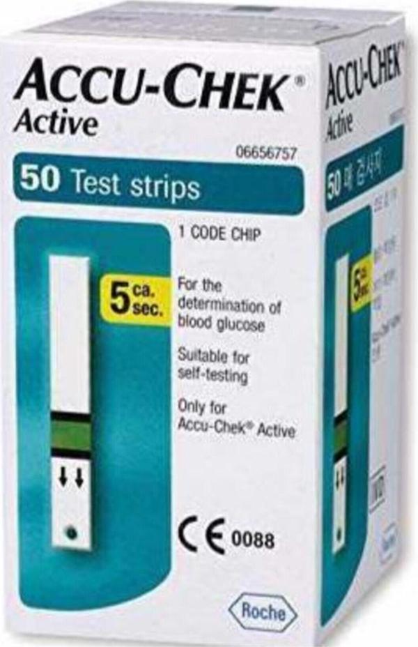 Accu Chek Accu-Chek Active Şeker Ölçüm Çubuğu 50'Li - Image 1