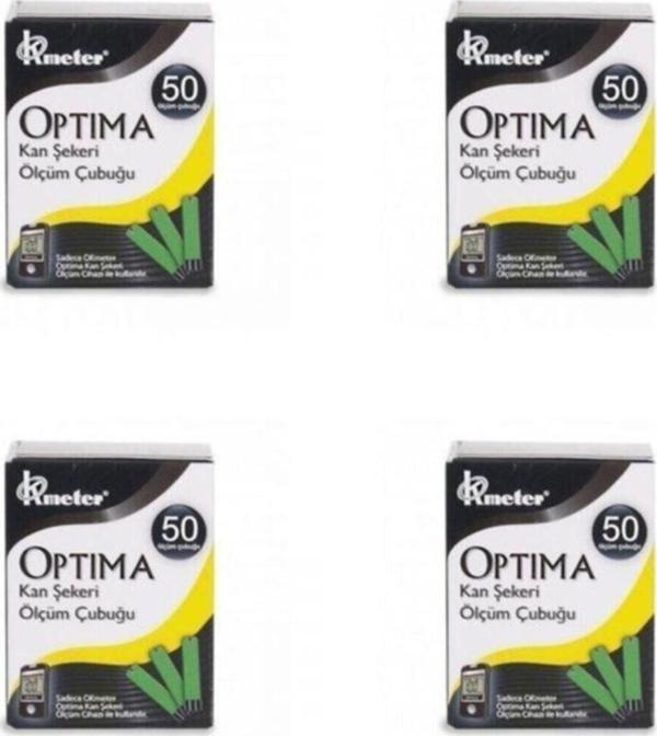 Optima Kan Şekeri Ölçüm Çubuğu X 4 Kutu (200 Adet) - Image 1