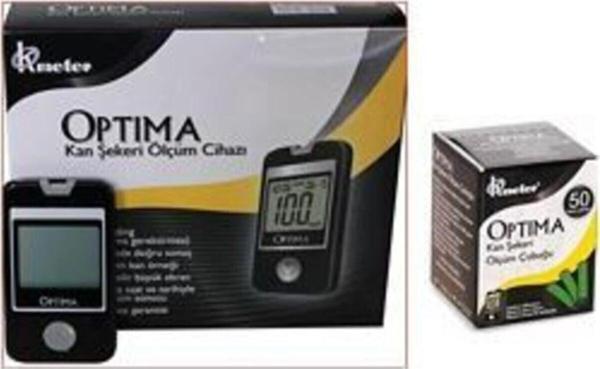 Optima Şeker Ölçüm Cihazı + 1 Kutu Şeker Ölçüm Stribi (50 Adet) - Image 1
