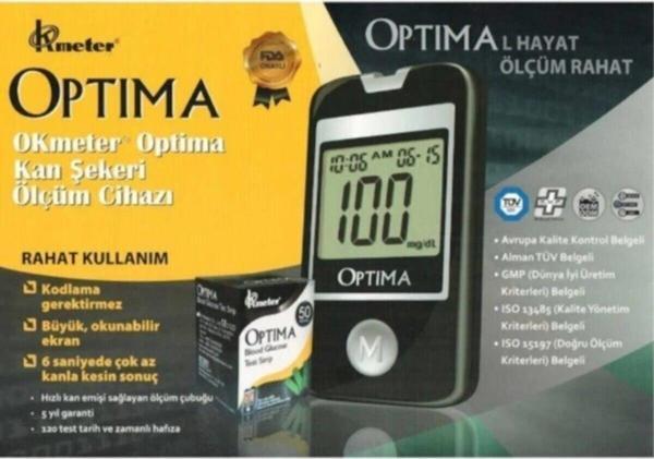 Optima Şeker Ölçüm Cihazı + 50 Adet Strip - Image 1