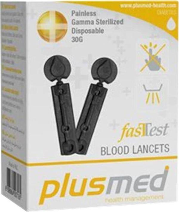 Plusmed Fasttest 30G Lanset 100Lü Parmak Delme Iğnesi - Image 1