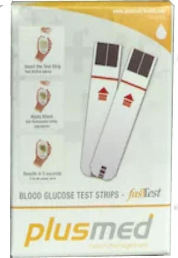 Plusmed Fasttest Şeker Ölçüm Strip 50 Adet - Image 1