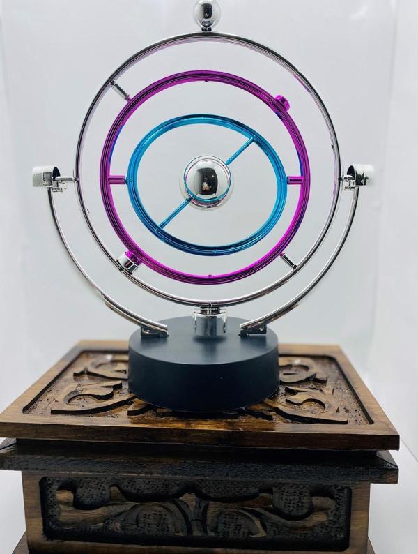 SALINCAK DÖNME DOLAP MIKNATISLI MANYETİK BALANS DENGE TOPU - NEWTON KİNETİC ORBİTAL - Image 1