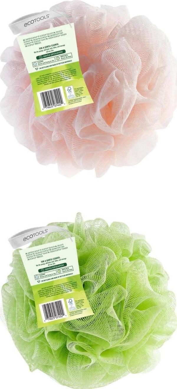 ECOTOOLS GERİ DÖNÜŞÜMLÜ HASSAS BANYO SÜNGERİ (2 ADET) - Image 1