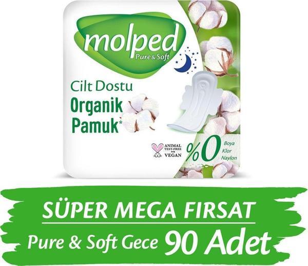 Molped Pure&soft Gece Süper Mega Paket 90 Adet - Image 1