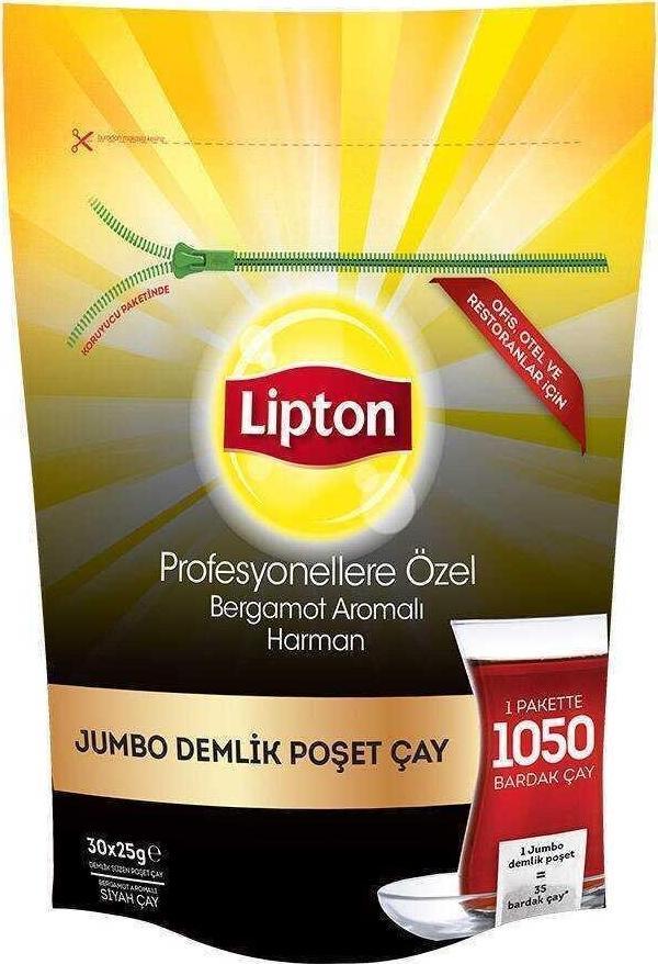LİPTON PROF.JUMBO DEMLİK POŞET 25 GR x 30'LU - Image 1