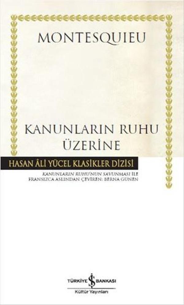 Kanunların Ruhu Üzerine - İş Bankası Kültür Yayınları - Image 1