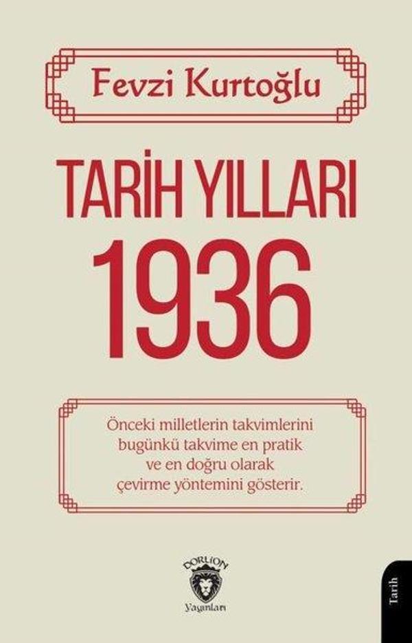Tarih Yılları 1936 - Dorlion Yayınevi - Image 1