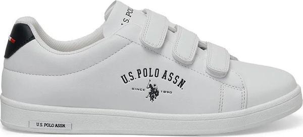 U.S. Polo Assn. Singer GSN 4FX 101502265 Beyaz Kadın Cırtlı Spor Ayakkabı - Image 1