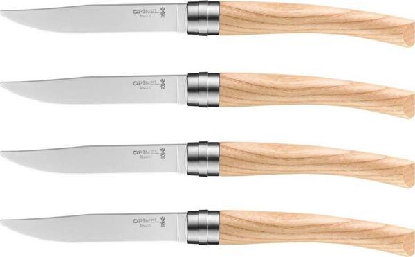 Opinel OP-002482 Inox Ashwood 4'lü Et Bıçağı - Image 1