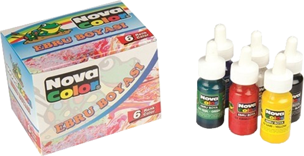 Nova Color Nc-238 Ebru Boyası 6 Renk - Image 1
