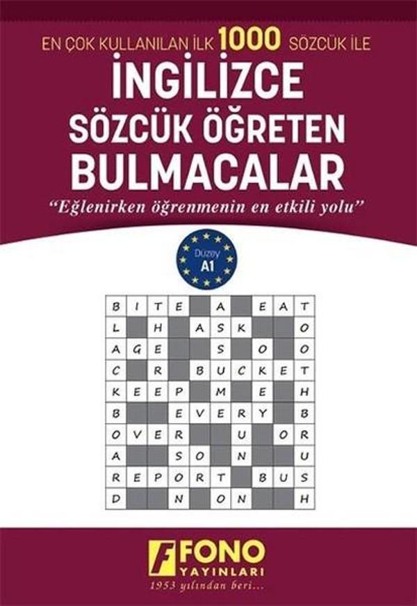 İngilizce Sözcük Öğreten Bulmacalar - Fono Yayınları - Image 1