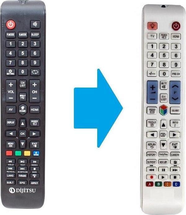 Dijitsu DJT65S 4K Android Smart LED Televizyon Kumandası - BEYAZ - Image 1