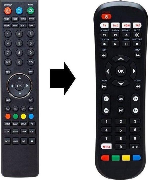 Dijitsu DJTV55M 4K Android Smart LED Tv Kumandası - Eşdeğer - Image 1