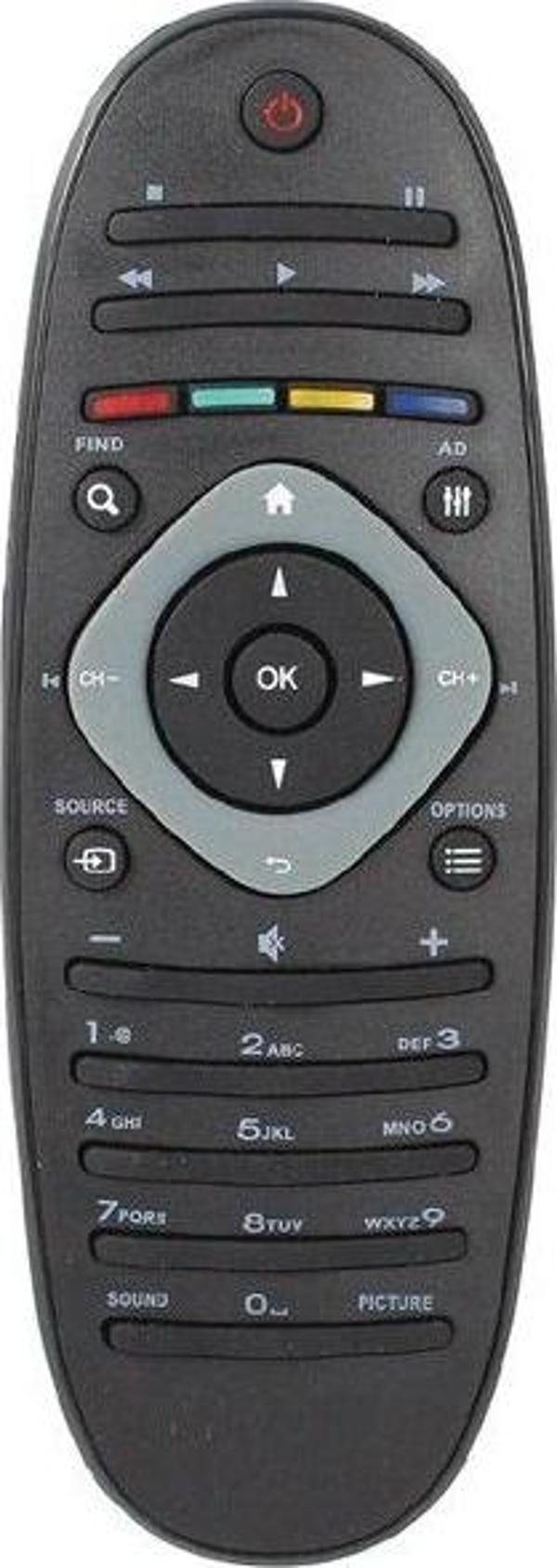 Philips  37PFL7666H/12 Uyumlu Smart Led Televizyon Kumandası - Image 1