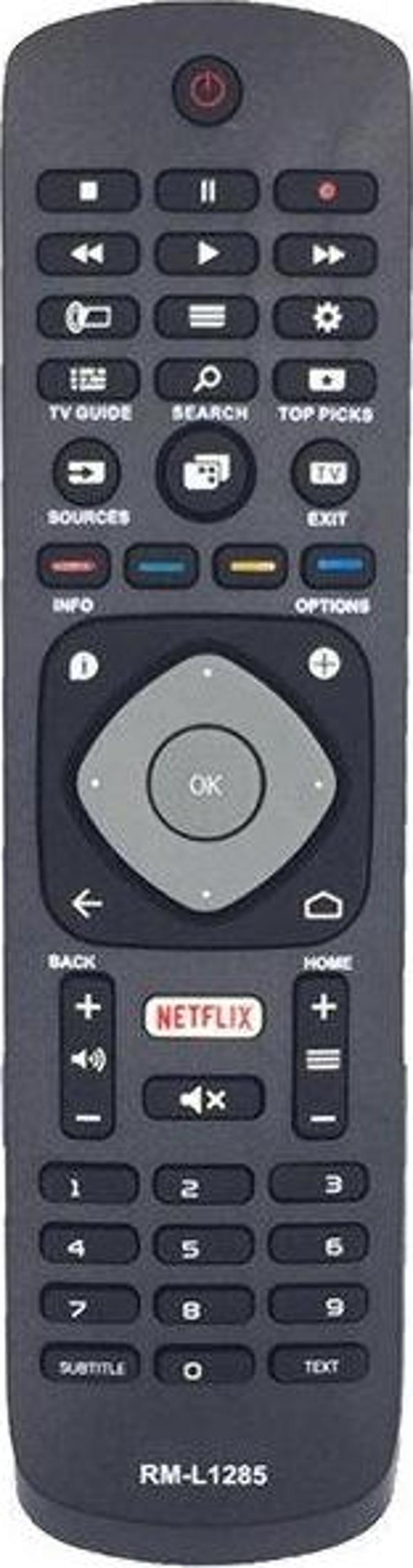 Philips  49PUS6551/12 Uyumlu Klavyesiz Yedek Televizyon Kumandası - Image 1