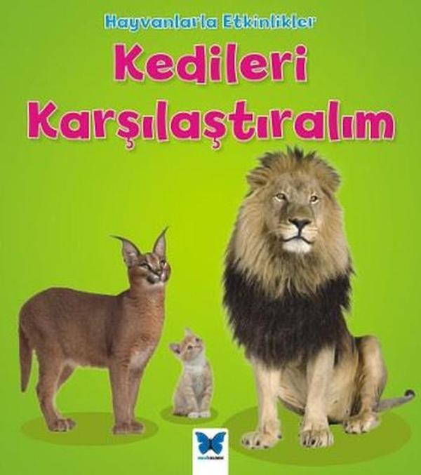 Kedileri Karşılaştıralım-Hayvanlarla Etkinlikler - Mavi Kelebek - Image 1