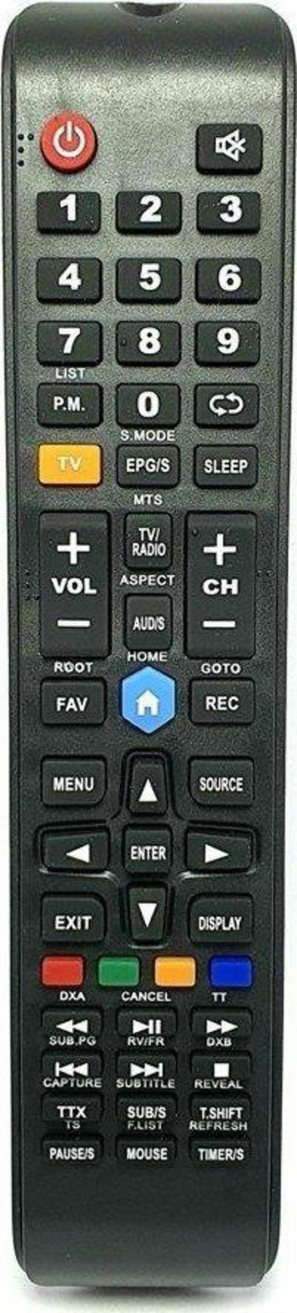 Skytech Smart Led Televizyon Kumandası Mavi Home Tuşlu - Image 1