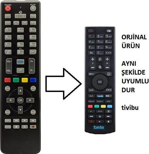 Vestel Codebox Tivibu S7720 Uyumlu Kasalı Hd  Kumanda - Image 1