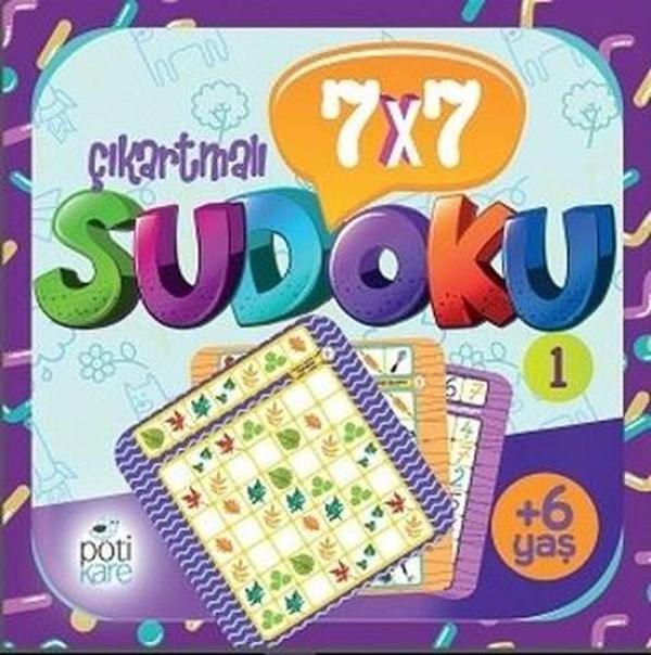 7x7 Çıkartmalı Sudoku 1 - Pötikare Yayınları - Image 1