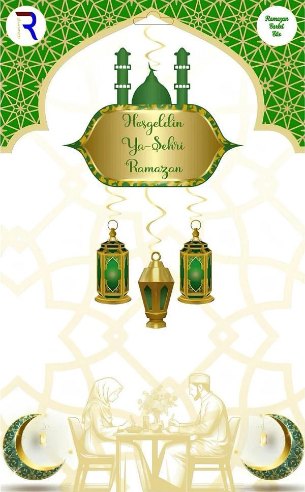 80 cm Sarkıt Hoşgeldin Ya Şehri Ramazan Banner - Hoşgeldin Ramazan Banner Ramazan Süsleri - Image 1