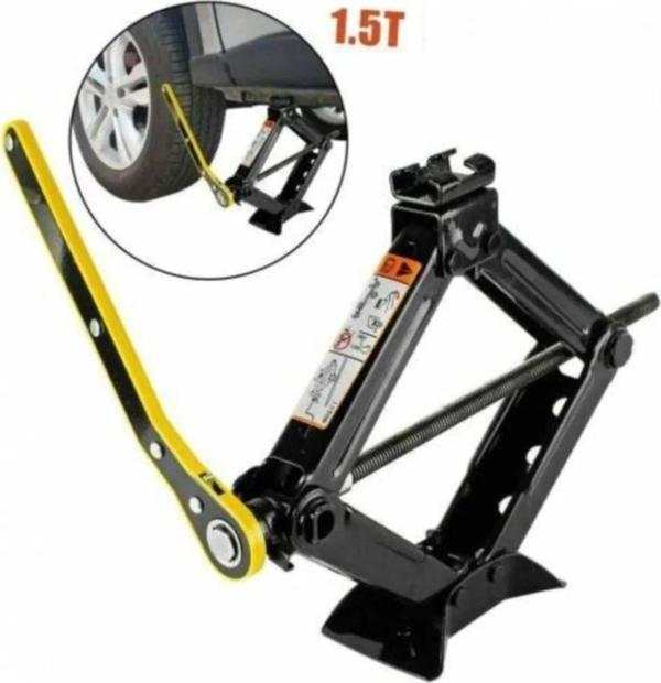 Oto Kriko Cırcırlı Kollu Araç Kriko 1.5 Ton Makas Tip Cırcırlı - Image 1