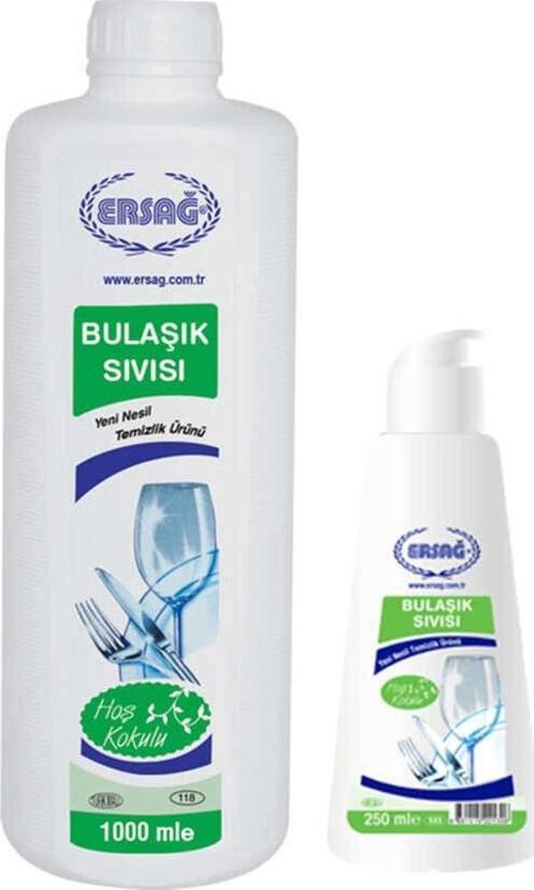 Ersağ Hoş Kokulu Bulaşık Sıvısı 1000 Ml. + Boş Aparat - Image 1