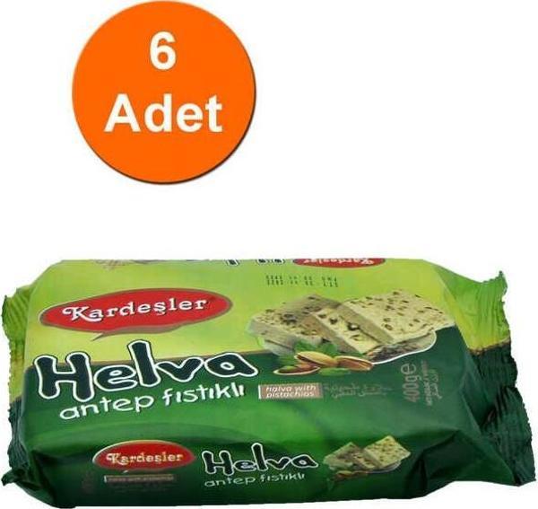Kardeşler Şekerleme Antep Fıstıklı Tahin Helva 400 G x 6 Adet - Image 1