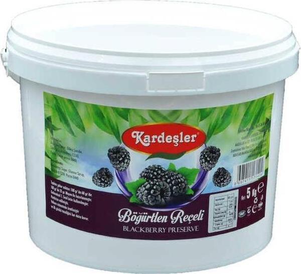 Kardeşler Şekerleme Böğürtlen Reçeli Kova 5 Kg - Image 1