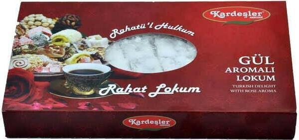 Kardeşler Şekerleme Gül Aromalı Hediyelik Lokum 700 G - Image 1